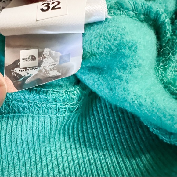 The North Face Green Recycled Box NSE Hoodie Porcelain Green - Picture 13 of 14